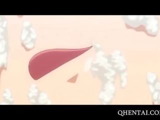 Chesty hentai rumaja cunt smashed from behind