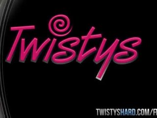 Twistys težko - ashley adams dobi prihajanje vse več ji prsi