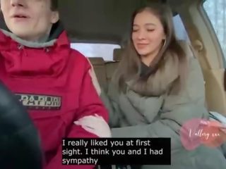Szpiegowanie aparat fotograficzny prawdziwy rosyjskie robienie loda w samochód z conversations